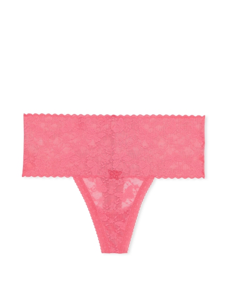 Кружевные трусики тонг Victoria's Secret PINK 1159817486 (Розовый S)