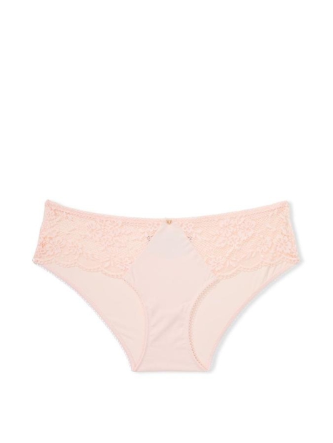 Женские трусики с кружевом Victoria's Secret хипхаггеры 1159817168 (Розовый XXL)