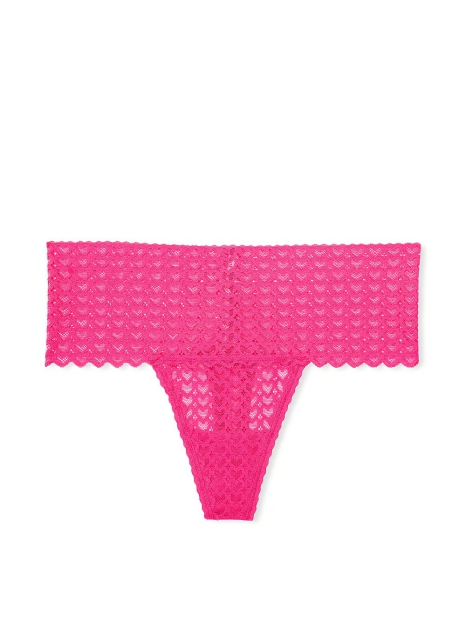 Кружевные трусики тонг Victoria's Secret PINK 1159817526 (Розовый S)