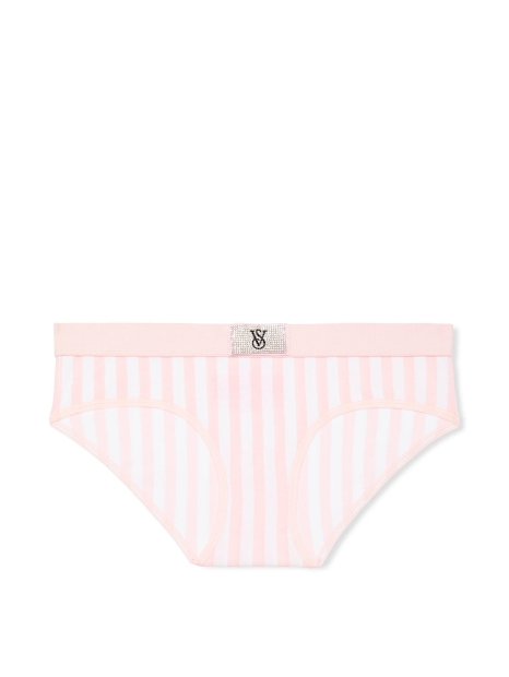 Трусики хипхаггеры Victoria's Secret с логотипом из страз 1159820509 (Розовый S)