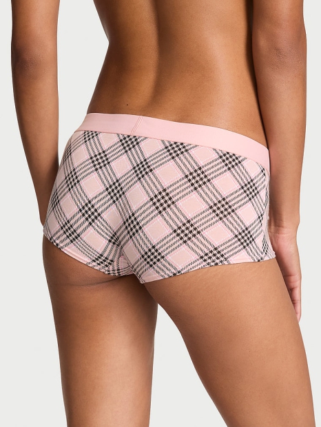 Женские трусики шортики Victoria's Secret с логотипом из страз 1159822643 (Розовый M)