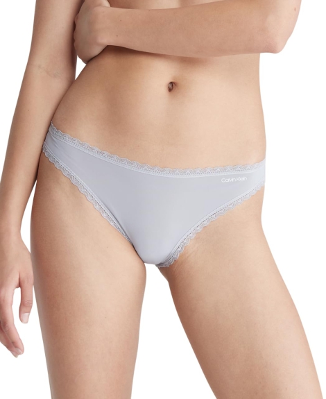 Жіночі гладкі трусики бікіні Calvin Klein 1159820091 (Блакитний L)
