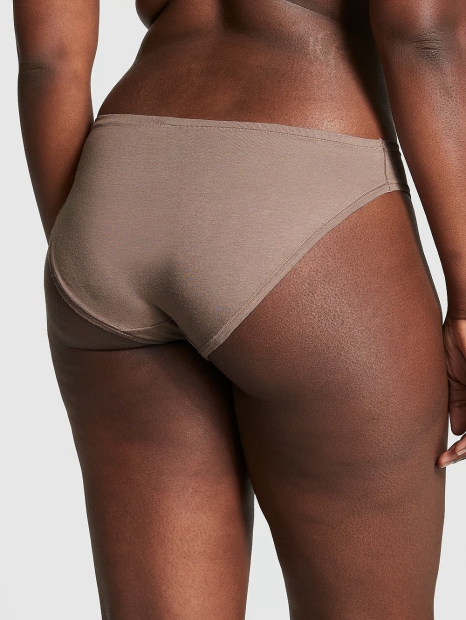 Женские трусики бикини Victoria's Secret Pink с логотипом 1159820506 (Коричневый M)