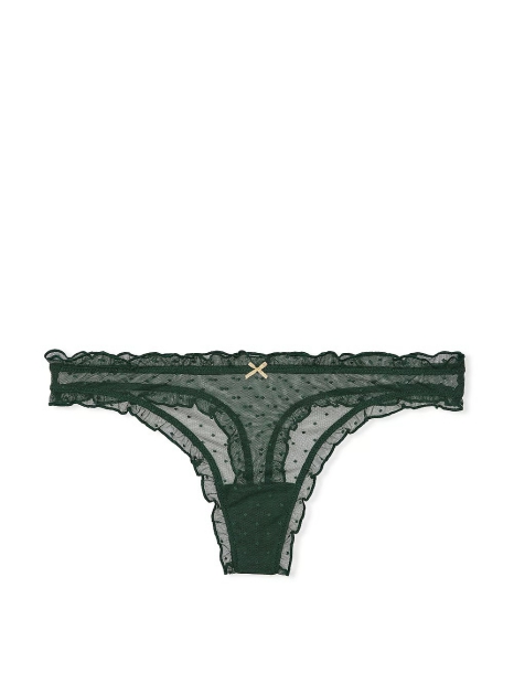 Сетчатые трусики тонг Victoria's Secret 1159825822 (Зеленый XXL)