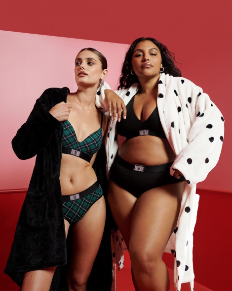 Женские трусики хипхаггеры Victoria's Secret 1159821629 (Черный S)