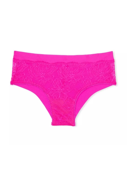 Бесшовные трусики чики Victoria's Secret с кружевом 1159820766 (Розовый XL)