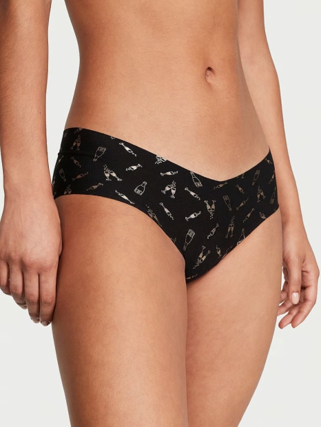 Бесшовные трусики хипхаггеры Victoria's Secret 1159820813 (Черный XXL)