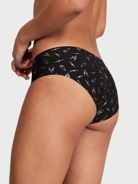 Бесшовные трусики хипхаггеры Victoria's Secret 1159820813 (Черный XXL)