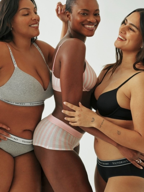 Женские трусики шортики Victoria's Secret 1159822423 (Серый XS)