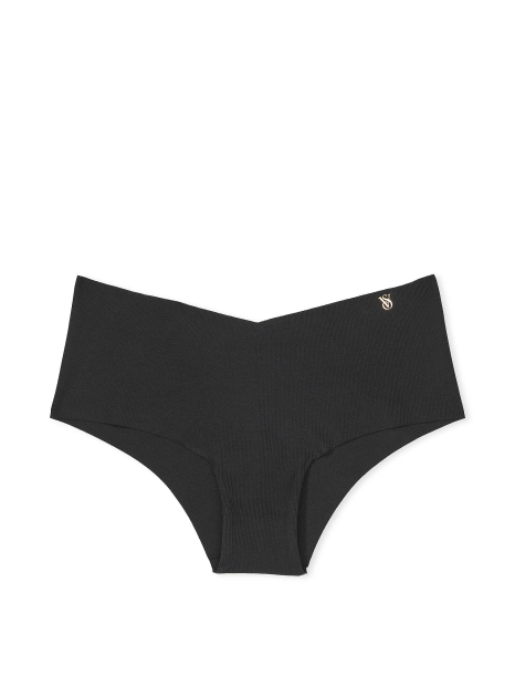 Жіночі бавовняні трусики чики Victoria's Secret безшовні 1159831946 (Чорний XL)