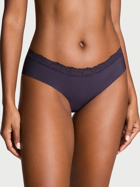 Безшовні трусики Victoria's Secret хіпхагери з мереживом 1159820954 (Фіолетовий S)