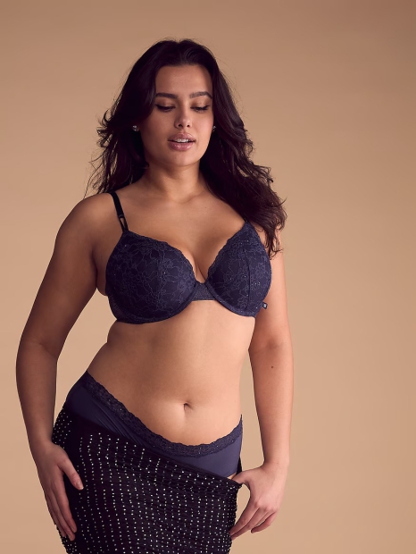 Безшовні трусики Victoria's Secret хіпхагери з мереживом 1159820954 (Фіолетовий S)