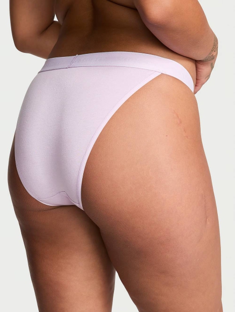 Женские трусики танга Victoria's Secret с логотипом 1159820963 (Сиреневый M)