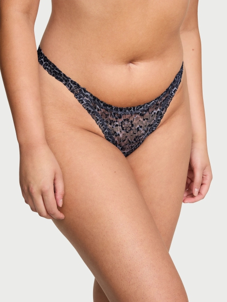 Кружевные трусики бразильяна Victoria's Secret 1159821470 (Леопардовый L)