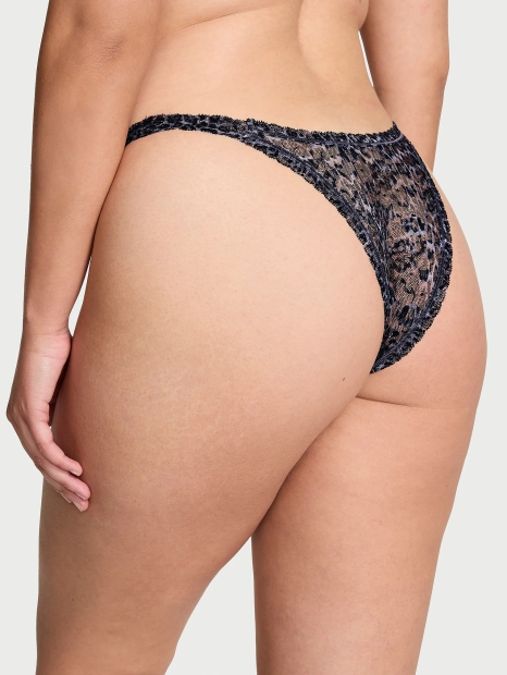 Кружевные трусики бразильяна Victoria's Secret 1159821470 (Леопардовый L)