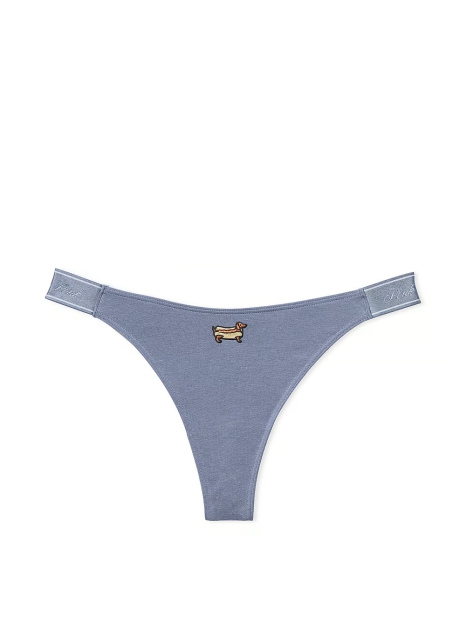 Стильные трусики тонг Victoria's Secret Pink 1159828784 (Синий XS)