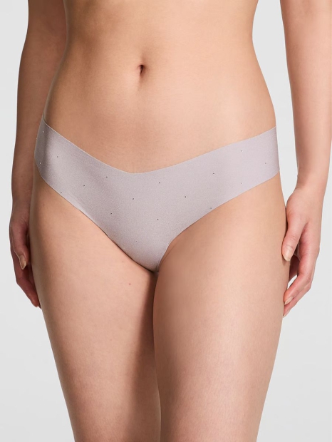 Бесшовные трусики тонг  Victoria's Secret со стразами 1159821959 (Сиреневый XS)
