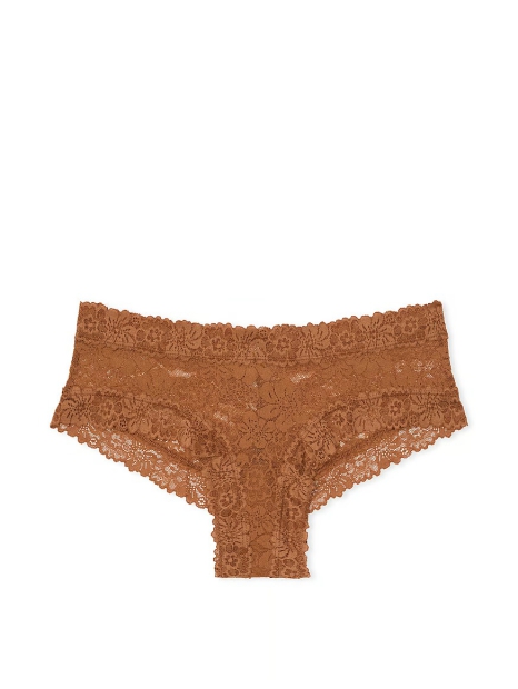 Кружевные трусики чики Victoria's Secret Pink 1159821266 (Коричневый M)