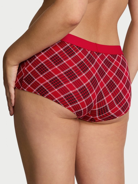 Женские трусики шортики Victoria's Secret с логотипом из страз 1159823624 (Красный M)