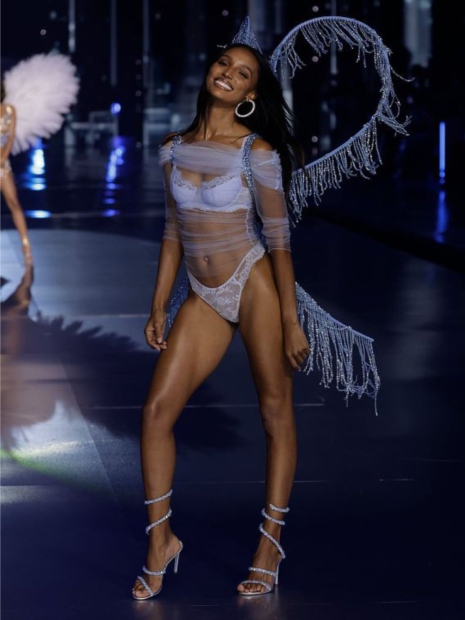 Кружевные трусики бразильяны Victoria's Secret 1159822240 (Голубой XS)