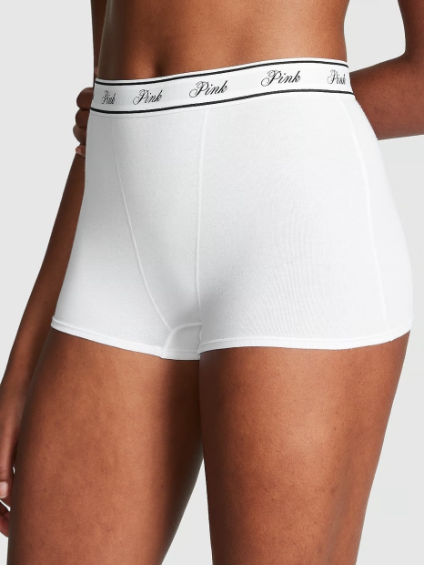 Высокие трусики шортики Victoria's Secret Pink 1159823755 (Белый XL)