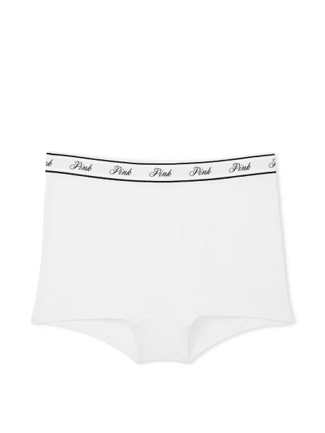 Высокие трусики шортики Victoria's Secret Pink 1159823755 (Белый XL)