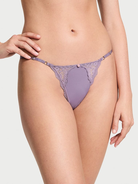 Женские трусики стринги Victoria's Secret 1159822814 (Сиреневый S)