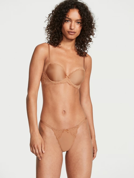 Жіночі трусики стрінги Victoria's Secret 1159823456 (Бежевий M)