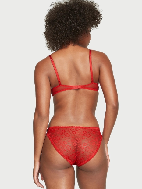 Кружевные трусики бикини Victoria's Secret 1159822969 (Красный S)