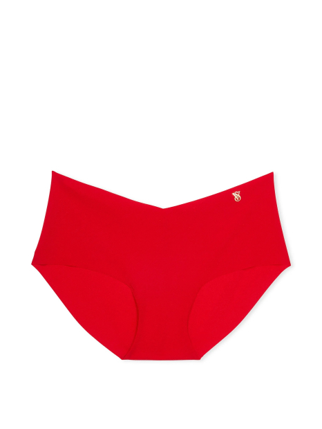 Бесшовные гладкие трусики Victoria's Secret хипхаггеры 1159834455 (Красный XS)