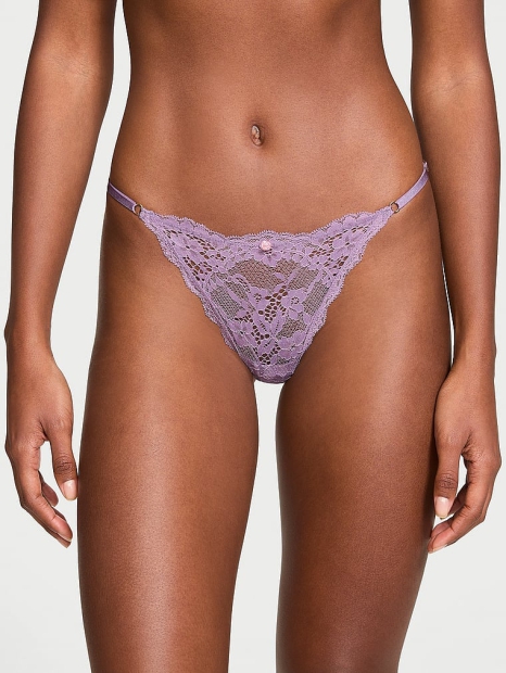 Кружевные трусики бикини Victoria's Secret 1159823219 (Сиреневый S)