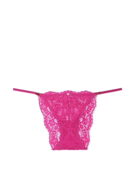 Кружевные трусики бикини Victoria's Secret 1159823318 (Розовый XXL)