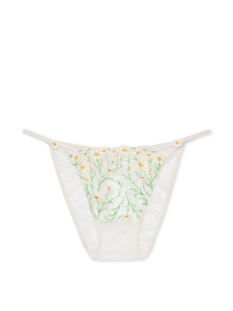 Сетчатые трусики бикини Victoria's Secret 1159823237 (Белый M)