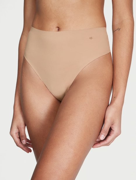 Жіночі безшовні трусики Тонг Victoria's Secret 1159823315 (Бежевий S)