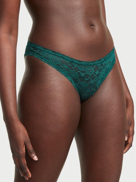 Кружевные трусики бикини Victoria's Secret 1159823692 (Зеленый XS)
