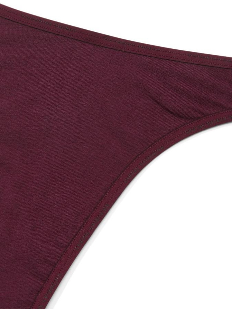 Женские трусики тонг Victoria's Secret 1159823850 (Бордовый S)