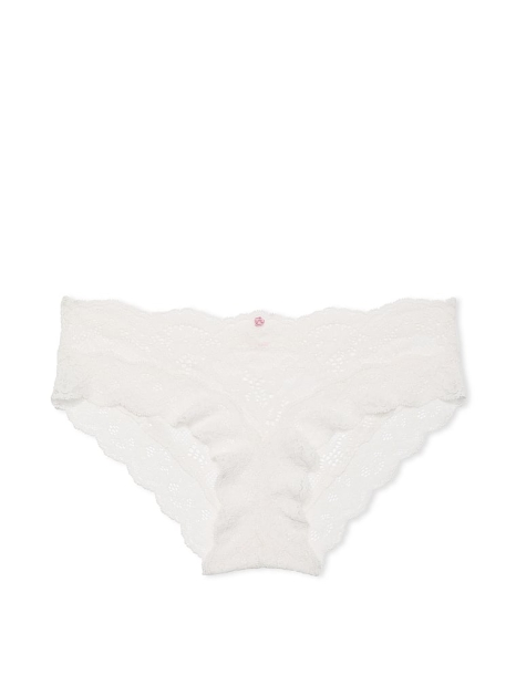 Женские кружевные трусики хипхаггеры Victoria's Secret 1159823851 (Молочный L)