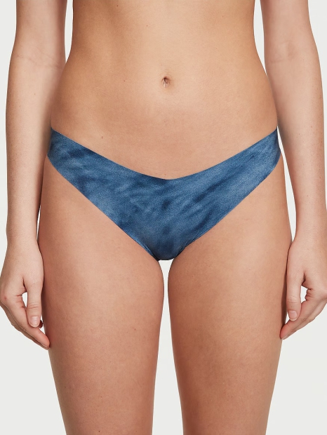 Бесшовные трусики Victoria's Secret танга 1159823905 (Синий XXL)