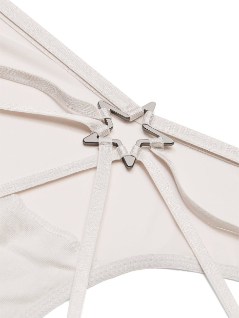 Открытые трусики чики Victoria's Secret 1159823938 (Серый XS)