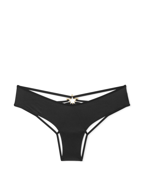 Открытые трусики чики Victoria's Secret 1159823935 (Черный XS)