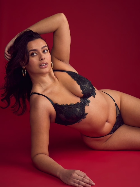 Сетчатые трусики стринги Victoria's Secret с вышивкой 1159824710 (Синий S)