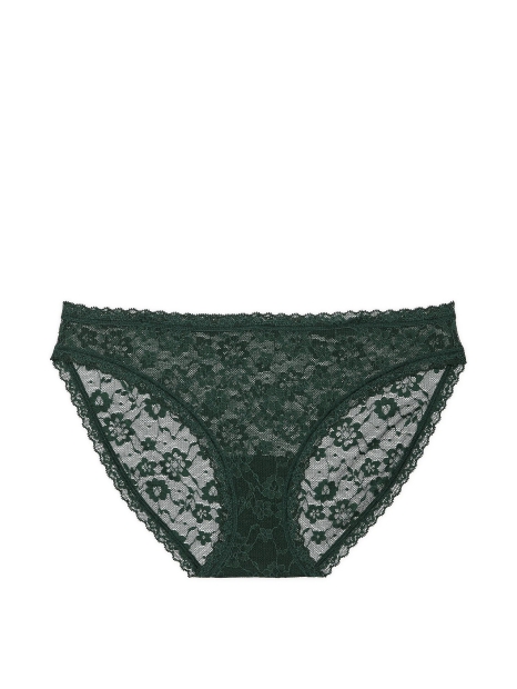 Кружевные трусики бикини Victoria's Secret 1159827146 (Зеленый XL)