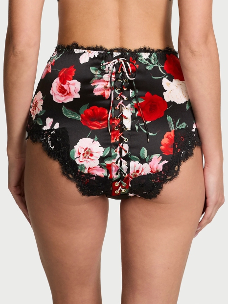 Шовкові трусики Victoria's Secret брифи 1159824534 (Чорний XS)