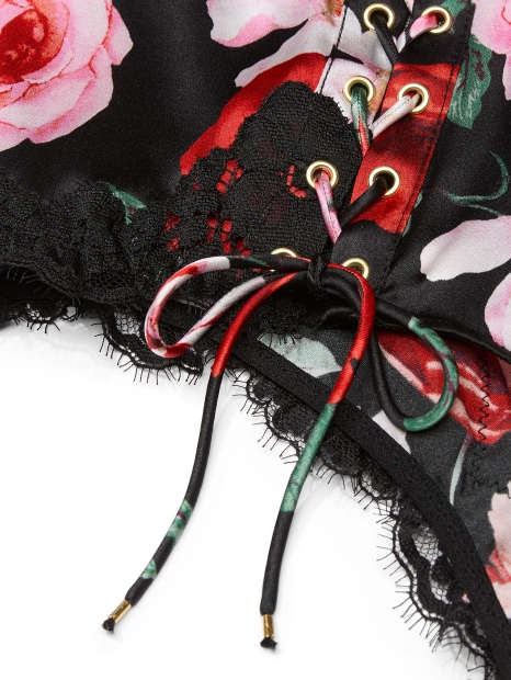 Шовкові трусики Victoria's Secret брифи 1159824534 (Чорний XS)