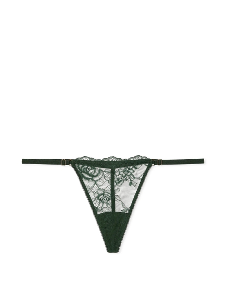 Кружевные трусики стринги Victoria's Secret 1159824241 (Зеленый L)
