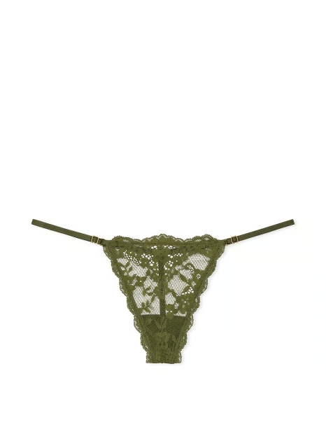 Мереживні трусики стрінги Victoria's Secret 1159824255 (Зелений L)
