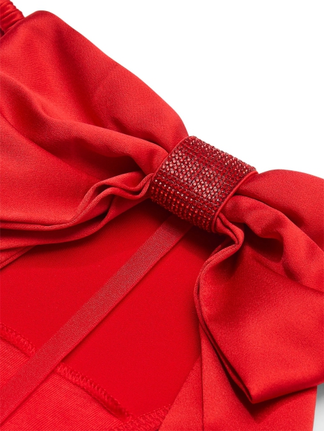 Женские трусики стринги Victoria's Secret со стразами 1159824496 (Красный L)