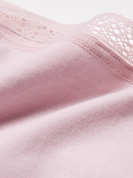 Женские трусики Uniqlo брифы с кружевом 1159824651 (Розовый XXL)