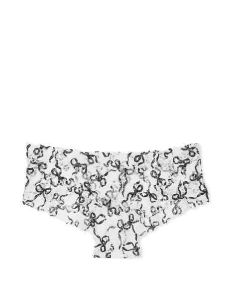 Кружевные трусики чики Victoria's Secret 1159825185 (Черный/Белый XS)
