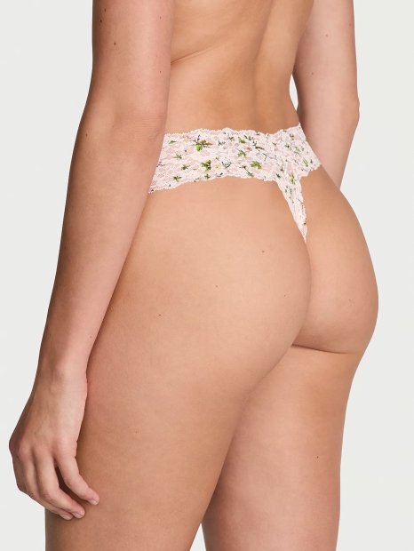 Женские трусики Victoria's Secret тонг 1159825561 (Розовый XL)